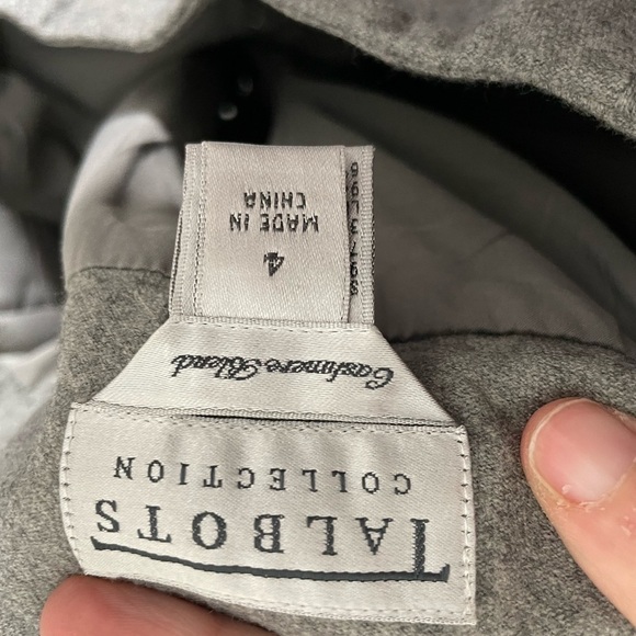 Talbots Gray Wool Cashmere Lined Dress Pants 4 - Picture 5 of 7